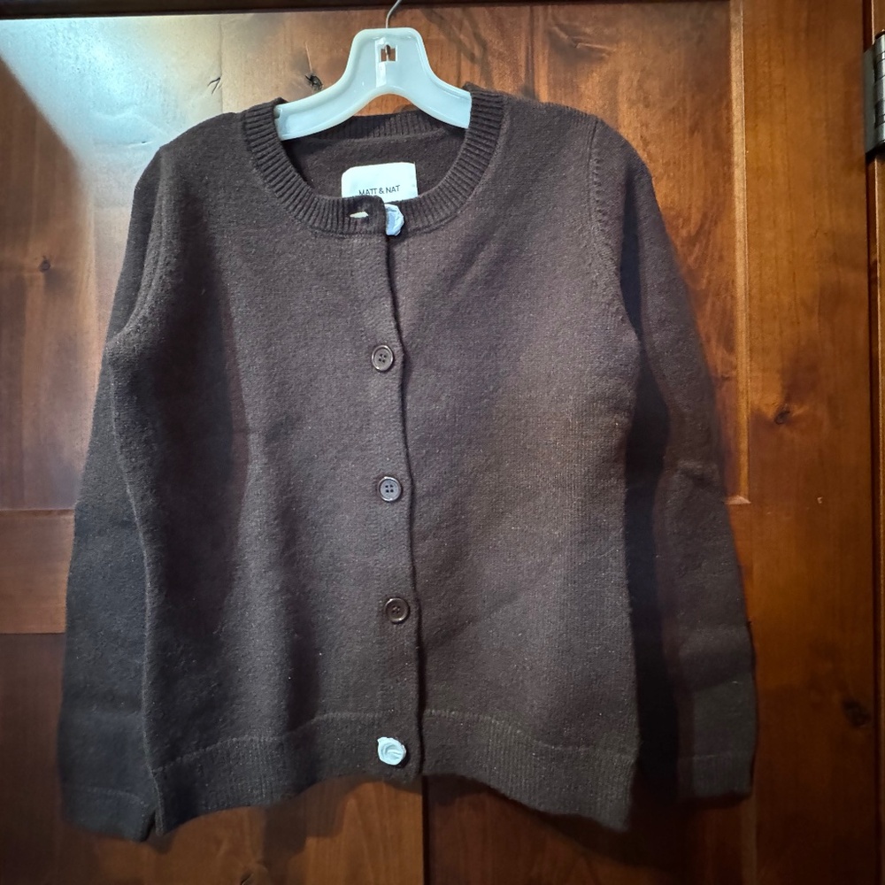 Matt & Nat Brown Crewneck Sweater, New, Small